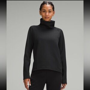 lululemon athletica Black Waffle Knit Turtleneck Sweater